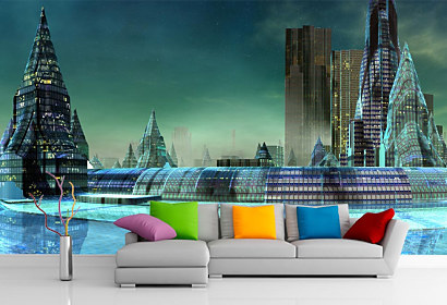Fototapeta SkyscraperCity, mrakodrapy mesto budovy 